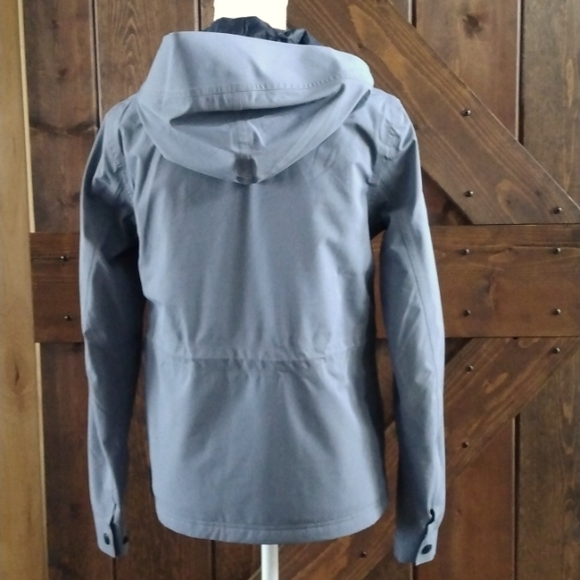 Aether Women's Hooded Anorak Jacket Lifetime Guarantee Size 1 Grey Excellent - Picture 2 of 12